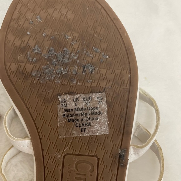 Sam Edelman White Sandals Size 7 - Picture 7 of 7